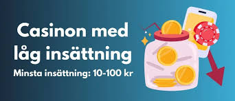 Casino med lägst insättning – Spela utan stora risker